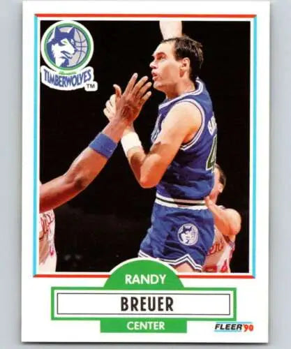 1990-91 Fleer #111 Randy Breuer NM-MT Timberwolves original gloss basketball card