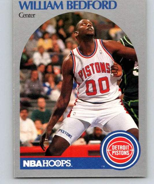 Basketball card of William Bedford in Detroit Pistons jersey number 00