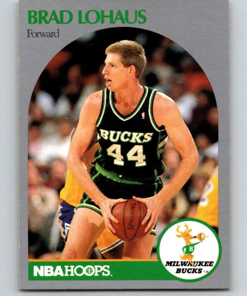 Milwaukee Bucks Basketball Card featuring Brad Lohaus in jersey number 44