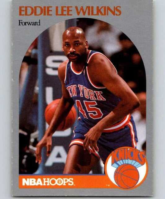 Basketball trading card of Eddie Lee Wilkins in New York Knicks jersey number 15