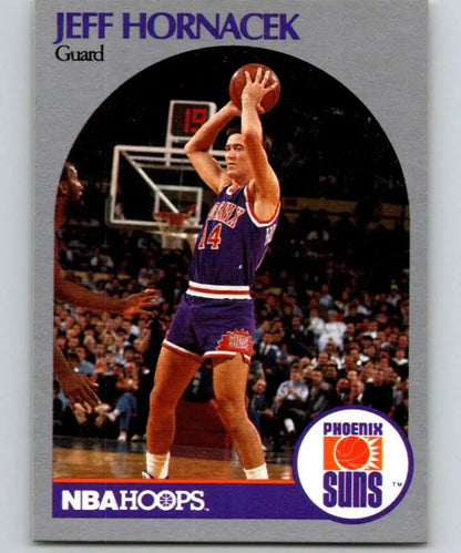 Vintage Phoenix Suns Basketball Card of Jeff Hornacek from 1990-91 Hoops collection