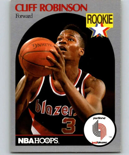 NBA Hoops basketball card of Clifford Robinson from the Portland Trail Blazers