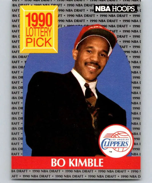 NBA Hoops 1990-91 Bo Kimble Rookie Card Los Angeles Clippers Basketball Card