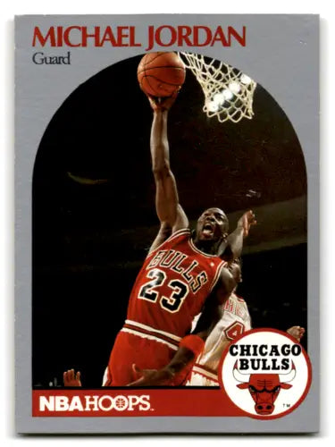 1990-91 Hoops #65 Michael Jordan basketball card with original gloss by Simply Sandoval