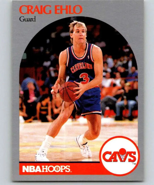 Craig Ehlo dribbling in a Cleveland Cavaliers uniform on a basketball card