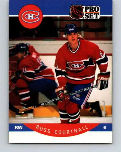 1990-91 Pro Set #149 Russ Courtnall NM-MT Canadiens original gloss hockey card