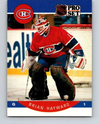 1990-91 Pro Set #150 Brian Hayward NM-MT Canadiens original gloss hockey card