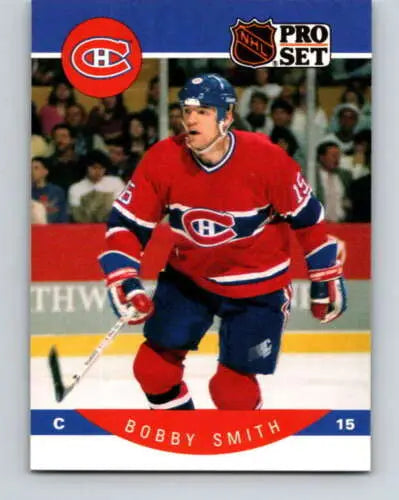 Bobby Smith hockey card 1990-91 Pro Set #160 with original gloss typically sells well