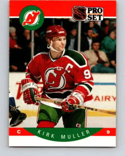 Kirk Muller hockey card 1990-91 Pro Set #172 original gloss NM-MT NJ Devils