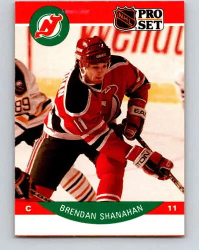 1990-91 Pro Set #174 Brendan Shanahan NM-MT hockey card with original gloss from NJ Devils