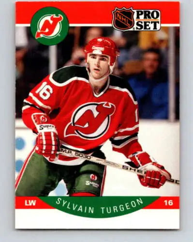 1990-91 Pro Set #177 Sylvain Turgeon hockey card in original gloss, NM-MT condition