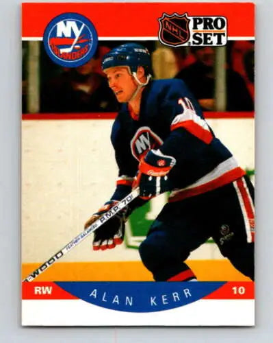 1990-91 Pro Set #184 Alan Kerr hockey card in NM-MT condition with original gloss