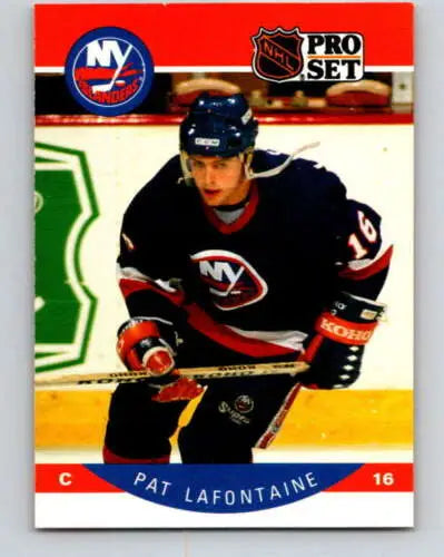 1990-91 Pro Set #186 Pat LaFontaine NM-MT NY Islanders original gloss hockey card