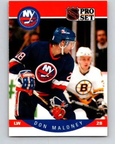 1990-91 Pro Set Don Maloney hockey card NM-MT with original gloss from NY Islanders