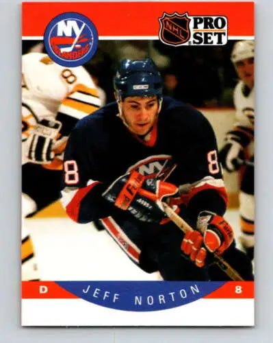 1990-91 Pro Set #189 Jeff Norton NM-MT hockey card with original gloss, NY Islanders