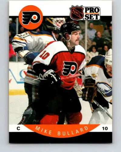 Mike Bullard 1990-91 Pro Set #211 hockey card in original gloss from Flyers collection