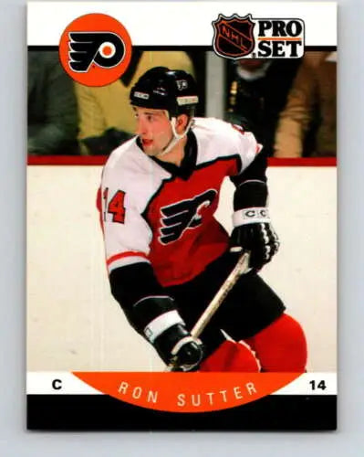 1990-91 Pro Set #224 Ron Sutter NM Near Mint Flyers original gloss hockey card