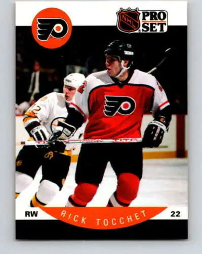 1990-91 Pro Set Rick Tocchet NM card with original gloss from Flyers collection