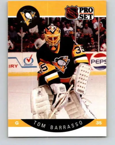 1990-91 Pro Set #227 Tom Barrasso NM hockey card with original gloss from Penguins