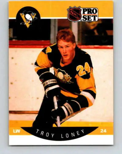 1990-91 Pro Set #237 Troy Loney NM card with original gloss, a collector’s find