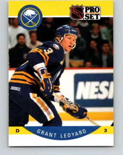 1990-91 Pro Set #24 Grant Ledyard hockey card in original gloss from Sabres collection