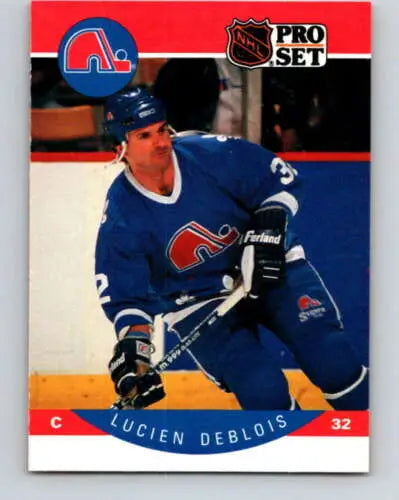 Lucien Deblois hockey card 1990-91 Pro Set #244 original gloss Near Mint condition