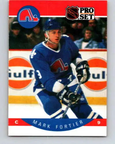 1990-91 Pro Set #245A Marc Fortier hockey card with original gloss, rare near mint condition