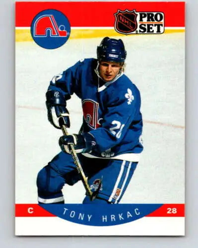 1990-91 Pro Set #248 Tony Hrkac NM Near Mint Maple Leafs hockey card with original gloss