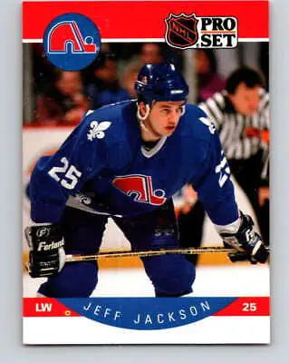 Jeff Jackson hockey card 1990-91 Pro Set #249 original gloss from Maple Leafs collection