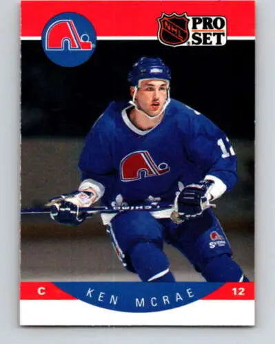 Original gloss 1990-91 Pro Set #255 Ken McRae NM-MT Maple Leafs hockey card