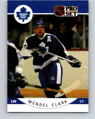 1990-91 Pro Set #276 Wendel Clark NM card with original gloss, popular with collectors