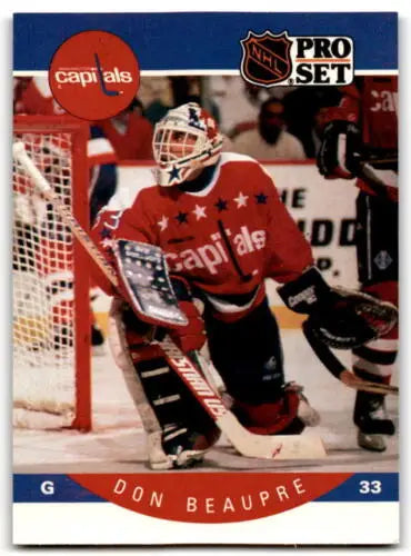 1990-91 Pro Set #307 Don Beaupre hockey card in original gloss condition