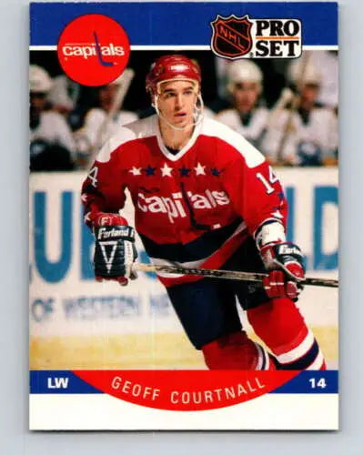 Geoff Courtnall 1990-91 Pro Set #309 hockey card with original gloss, Capitals collectible