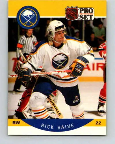 Rick Vaive 1990-91 Pro Set #32 NM-MT Sabres hockey card with original gloss finish