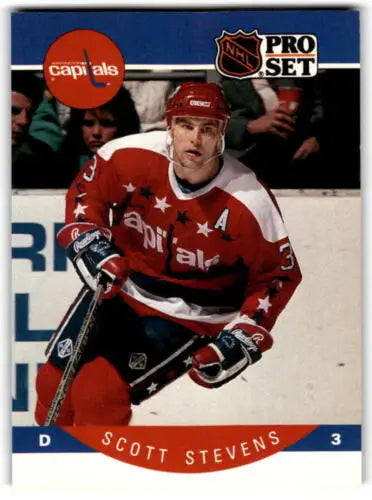 Scott Stevens 1990-91 Pro Set #321 hockey card original gloss Capitals