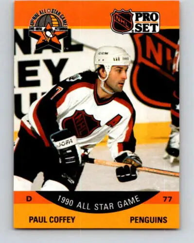 Paul Coffey 1990-91 Pro Set #361 hockey card with original gloss featuring Penguins