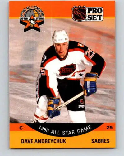 1990-91 Pro Set #363 Dave Andreychuk NM-MT Sabres All-Star Game hockey card original gloss