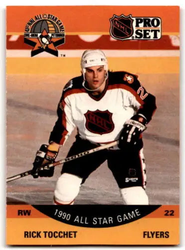 1990-91 Pro Set #374 Rick Tocchet hockey card in original gloss, Near Mint condition