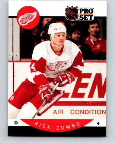 1990-91 Pro Set #80 Rick Zombo NM-MT Red Wings original gloss hockey card