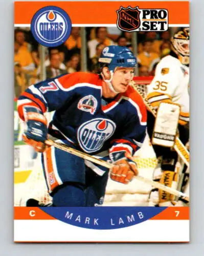 Mark Lamb hockey card from 1990-91 Pro Set #88 in original gloss condition