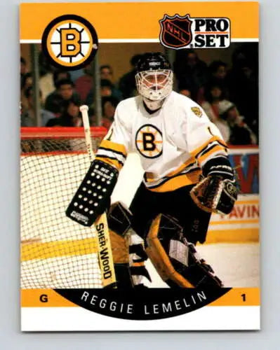 1990-91 Pro Set Rejean Lemelin hockey card with original gloss for collectors