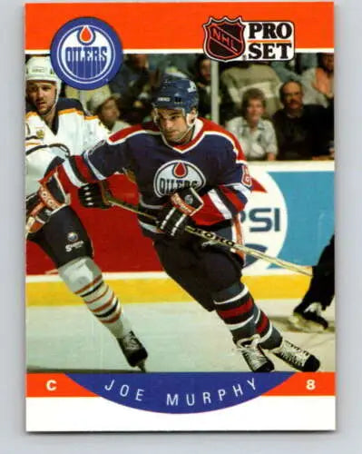 1990-91 Pro Set #93 Joe Murphy NM-MT RC Rookie Hockey Card with original gloss