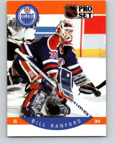 Bill Ranford 1990-91 Pro Set #94 Oilers card in original gloss, NM-MT condition