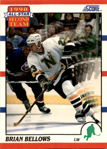 1990-91 Score #322 Brian Bellows hockey card with original gloss North Stars design