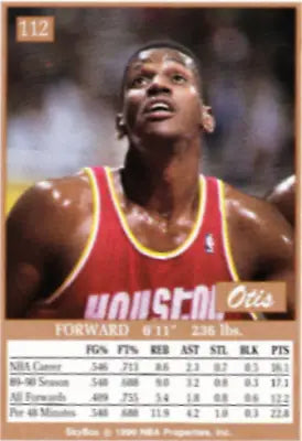 Otis Thorpe 1990-91 SkyBox #112B Houston Rockets Basketball Card NBA Sport NM-MT