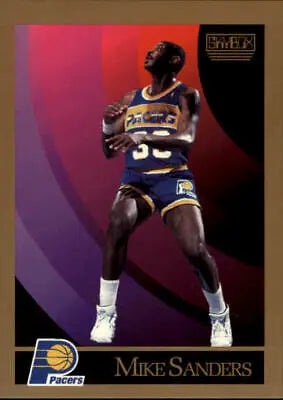 Mike Sanders 1990-91 SkyBox basketball card for Indiana Pacers in NM-MT condition