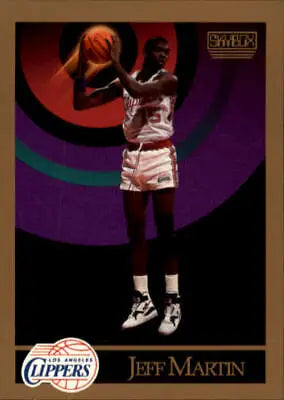 Basketball trading card of Jeff Martin, Los Angeles Clippers, on dark background