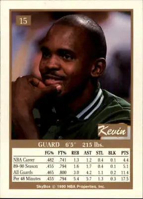 1990-91 SkyBox #15 Kevin Gamble Boston Celtics Basketball Card NBA Sports NM-MT