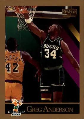 1990-91 SkyBox #155 Greg Anderson Milwaukee Bucks Basketball Card in NM-MT condition