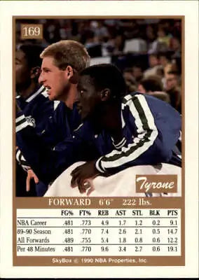 1990-91 SkyBox #169 Tyrone Corbin Minnesota Timberwolves Basketball Card NM-MT